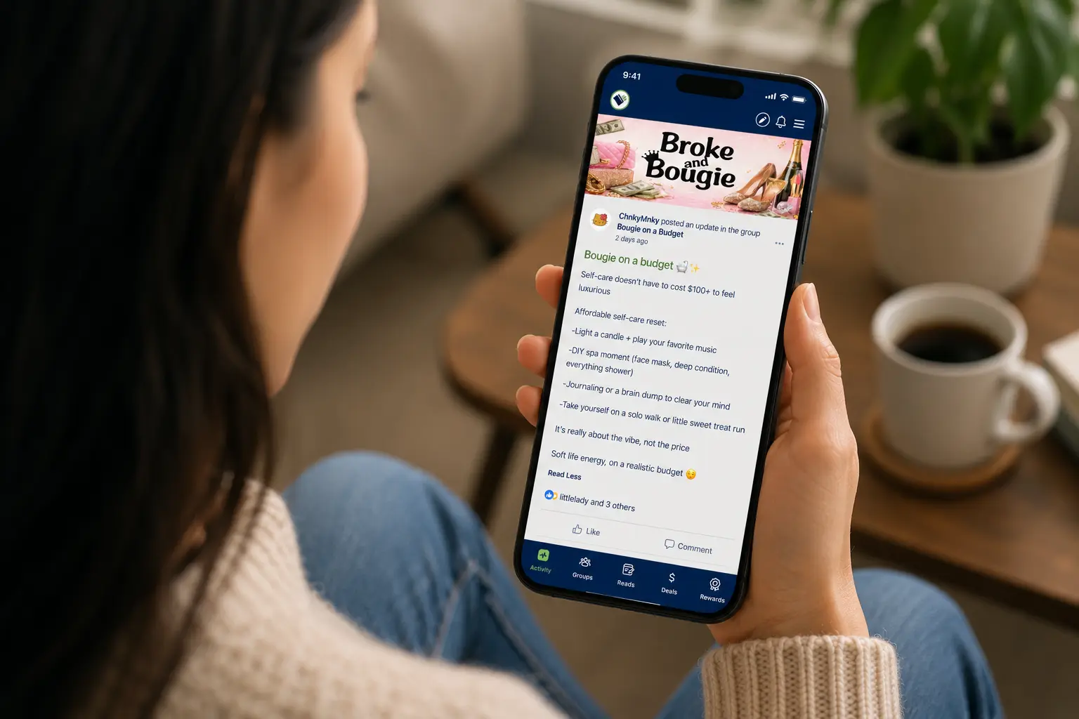 Social learning by moneysense